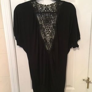 Black Dress Lace Top